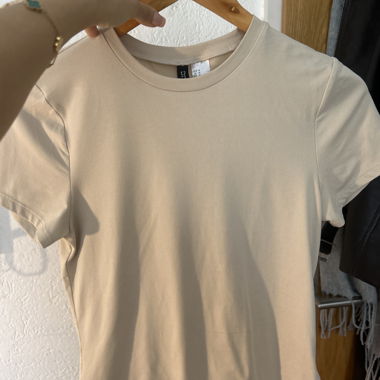 Beige Basic T-Shirt