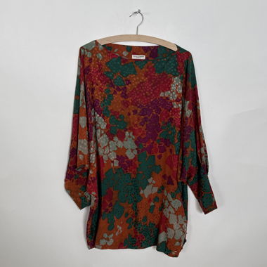 Blouse colorée à motifs
