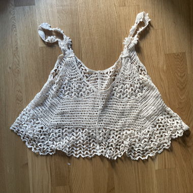 Top en dentelle blanc