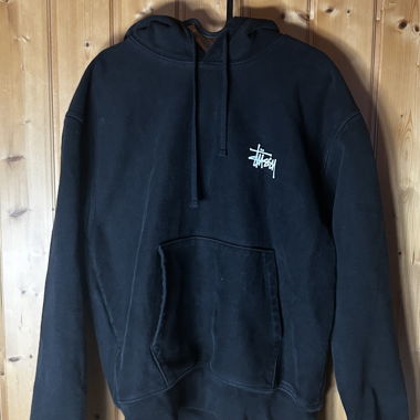Felpa con cappuccio Stüssy nera