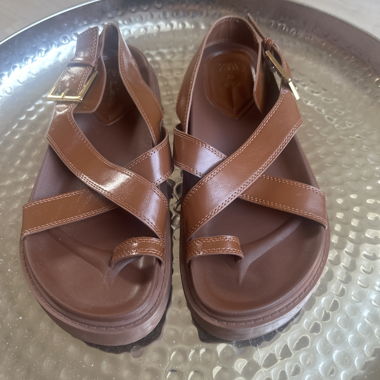 Brown Zara sandals