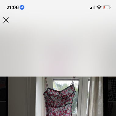Flowery satin dress