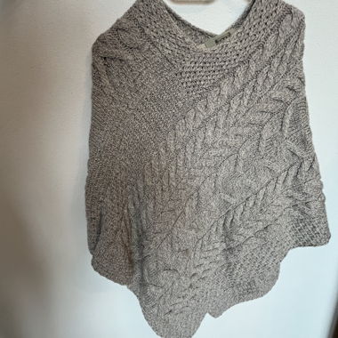 Aran Wool Poncho