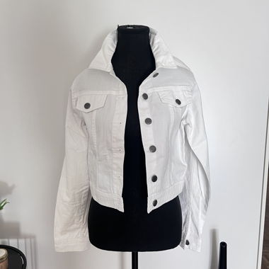 Giacca di jeans bianca