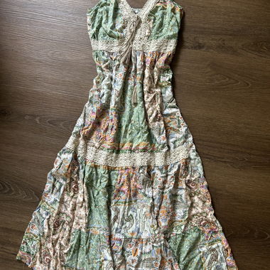Robe d’été bohème à motifs cachemire