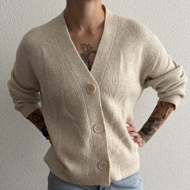 Beige Cardigan Size M
