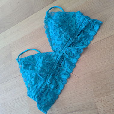 Green Lace Bra
