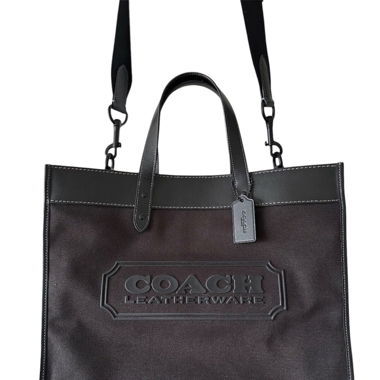 FIELD TOTE WITH BADGE UNISEX - Cabas - black