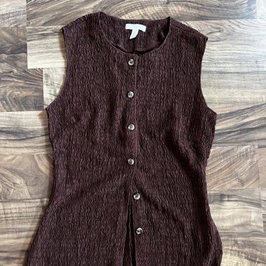 Gilet da donna marrone