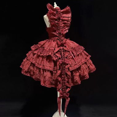Roter Gothic-Schlangen-Knochen-Zubehör