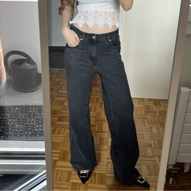 Jeans Wide-Leg Neri