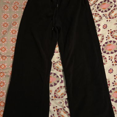 Black Fabric Pants
