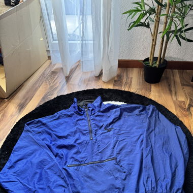 Reebok Vintage Windbreaker in Royal Blue – Taglia M