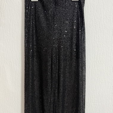 Schwarze Paillettenhose