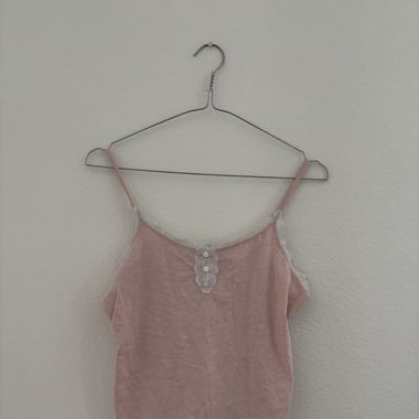 Rosa Spitzen-Top