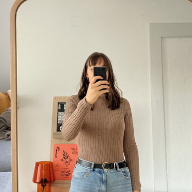 Langarmshirt, braun
