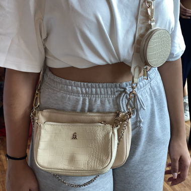 Beige Umhängetasche Steve Madden