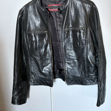 Giacca in pelle nera REDSKINS