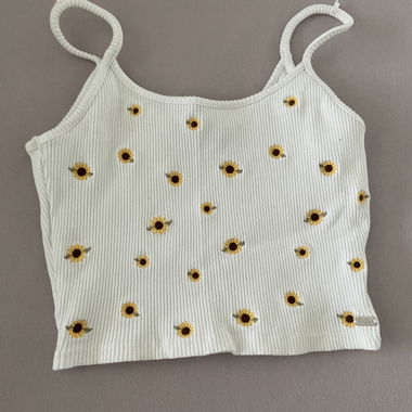 Top mit Sonnenblumen Gr. M