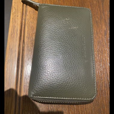 Lost&Found Leather Wallet with Zipper