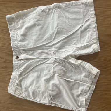 Pantaloncini in lino bianchi H&M Taglia M