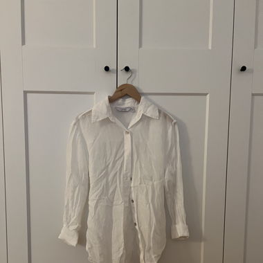 & Other Stories Linen Long Button Up