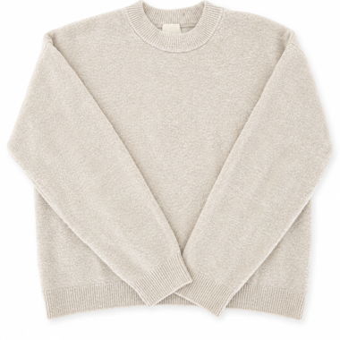 Pull beige en maille