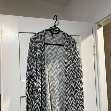 Cardigan schwarz-weiss