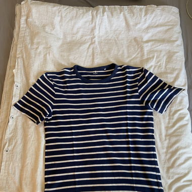 Manor T-Shirt Blau-Weiss gestreift
