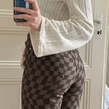 Vintage checked trousers