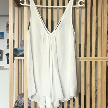 White Silk Top