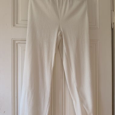 White Pleated Trousers