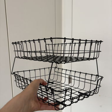 2-stufige Drahtlagerkörbe