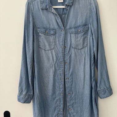 Abito in denim blu
