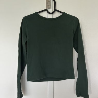 Maglia a maniche lunghe verde scuro