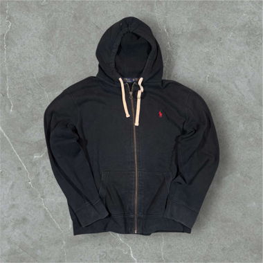vintage polo ralph lauren zipper black/red