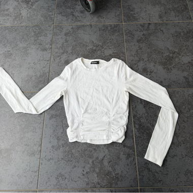 Long sleeve white top