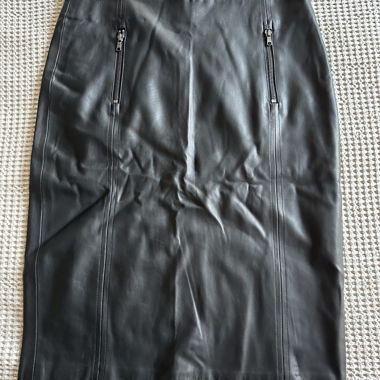 Waist Skirt in Faux Leather