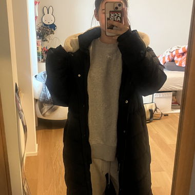 Manteau d'hiver noir Hollister (matelassé)