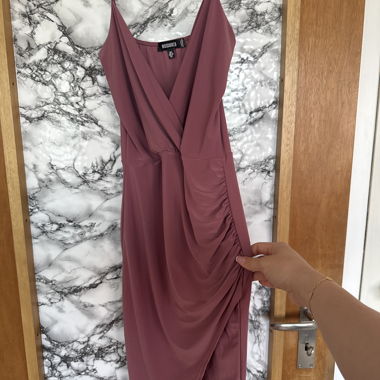 Missguided Bordeaux Dress