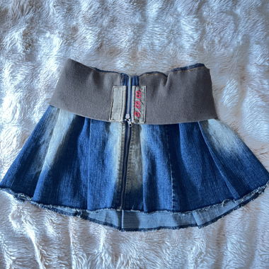 Japanese Vintage Denim Mini Skirt