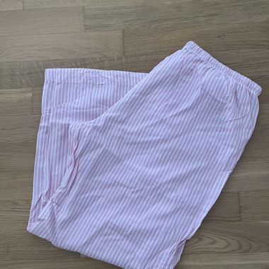 Striped Pants White/Pink