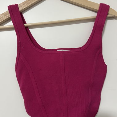 Babaton pink crop top