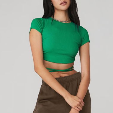Alo open-back top