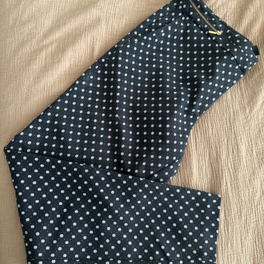 Dark Blue Patterned Pants