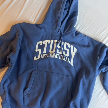 Sweat à capuche Stussy bleu XL