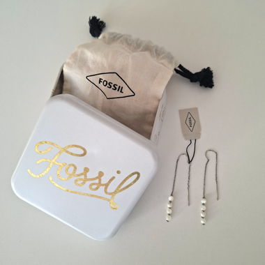 Boucles d’oreilles Fossil – NEUVES avec boîte 