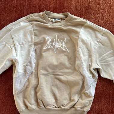 OLA KALA Felpa Beige Bianco Taglia L
