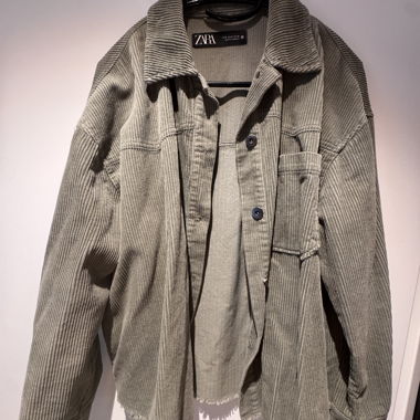 ZARA khaki corduroy jacket