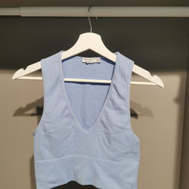 Stradivarius Blue Crop Top S